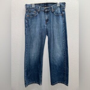 Boy’s Levi’s 550, Relaxed Fit, Medium Blue Denim Jeans, Size 12 Husky(32x27)